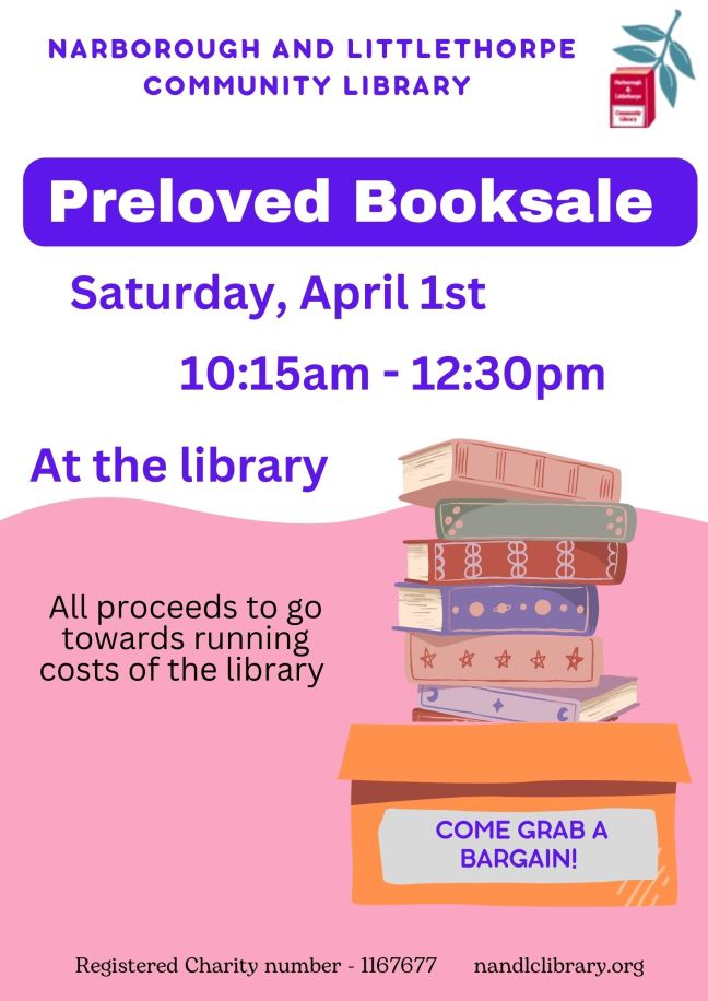 Preloved Booksale, April 1st